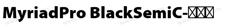 MyriadPro BlackSemiC字体转换
